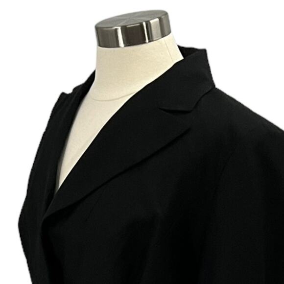 NINE WEST Black Leopard Blazer SZ 12 - Picture 7 of 9